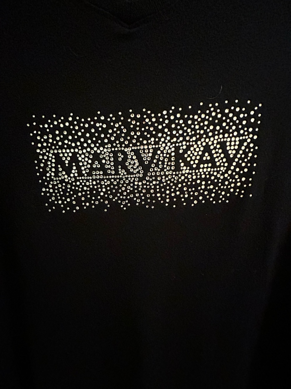 Mary Kay Black Tee with Silver Rhinestone Logo
